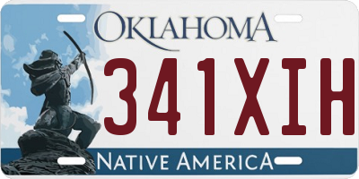 OK license plate 341XIH
