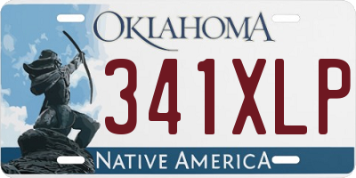 OK license plate 341XLP