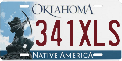 OK license plate 341XLS