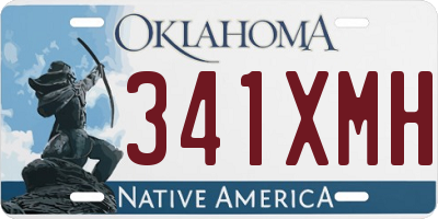 OK license plate 341XMH