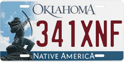 OK license plate 341XNF