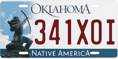 OK license plate 341XOI