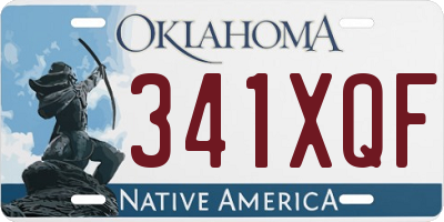 OK license plate 341XQF