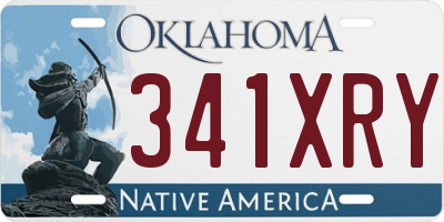 OK license plate 341XRY