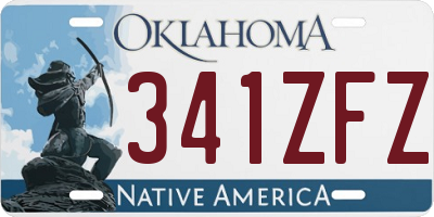 OK license plate 341ZFZ
