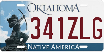 OK license plate 341ZLG