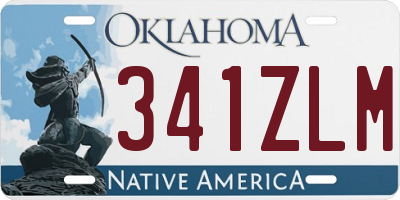 OK license plate 341ZLM