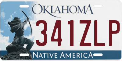 OK license plate 341ZLP