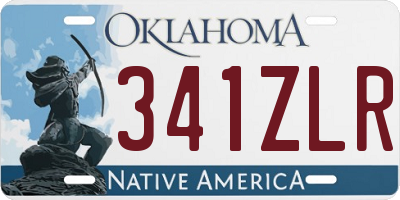 OK license plate 341ZLR