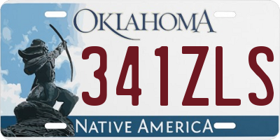 OK license plate 341ZLS