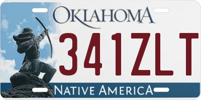 OK license plate 341ZLT