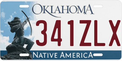 OK license plate 341ZLX
