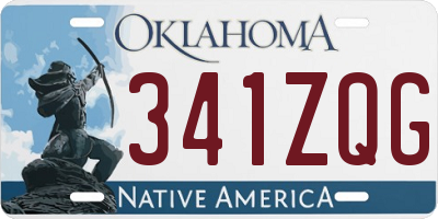 OK license plate 341ZQG
