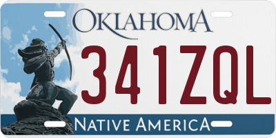 OK license plate 341ZQL