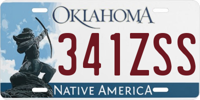 OK license plate 341ZSS