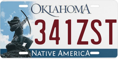 OK license plate 341ZST