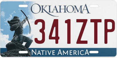 OK license plate 341ZTP