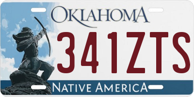 OK license plate 341ZTS