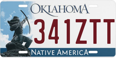 OK license plate 341ZTT