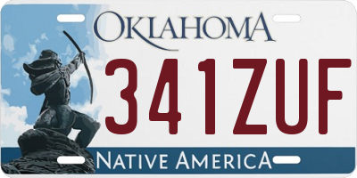 OK license plate 341ZUF