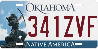 OK license plate 341ZVF