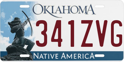 OK license plate 341ZVG