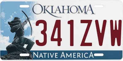 OK license plate 341ZVW