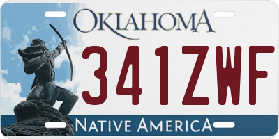 OK license plate 341ZWF