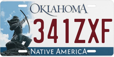 OK license plate 341ZXF