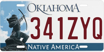 OK license plate 341ZYQ