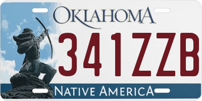 OK license plate 341ZZB