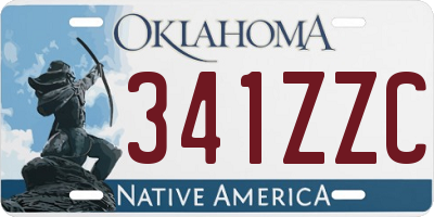 OK license plate 341ZZC