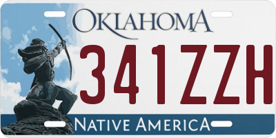 OK license plate 341ZZH