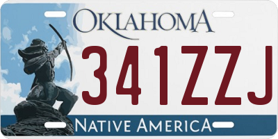 OK license plate 341ZZJ