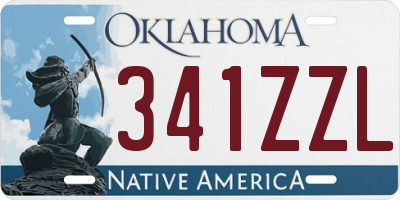 OK license plate 341ZZL