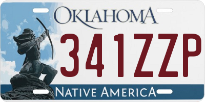 OK license plate 341ZZP