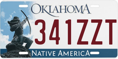 OK license plate 341ZZT