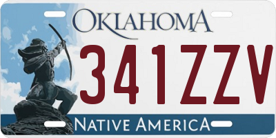 OK license plate 341ZZV