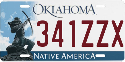 OK license plate 341ZZX