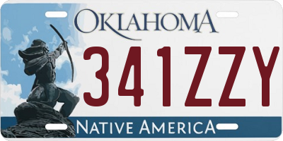 OK license plate 341ZZY