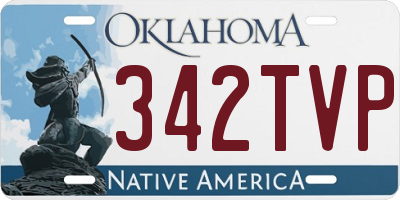 OK license plate 342TVP