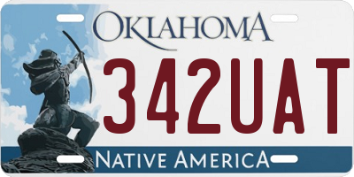 OK license plate 342UAT