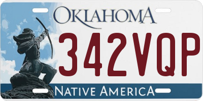 OK license plate 342VQP