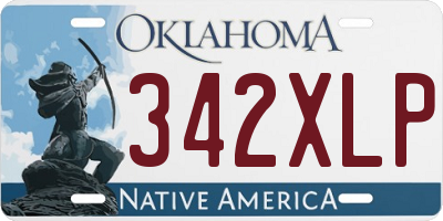 OK license plate 342XLP