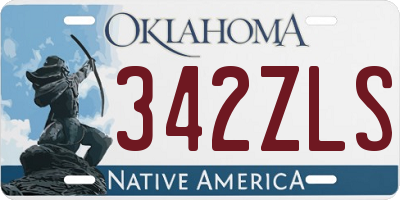 OK license plate 342ZLS