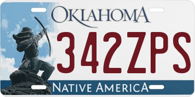 OK license plate 342ZPS