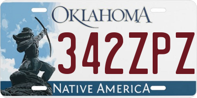 OK license plate 342ZPZ