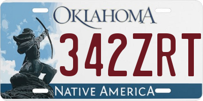 OK license plate 342ZRT