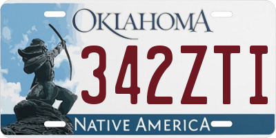 OK license plate 342ZTI