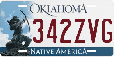 OK license plate 342ZVG